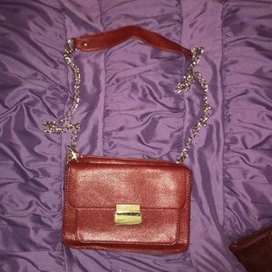 Forever 21 Over the Shoulder Dark Red Purse